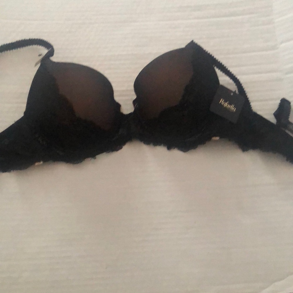 Rafaella Black Push-Up Bra with Underwire Support